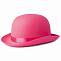 Шляпа "Котелок" ярко-розовая, фетр /6231786